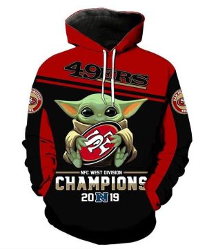 Baby Yoda San Francisco 49Ers Champions Hoodie