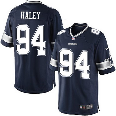 Charles Haley Navy Blue Retired Player Jersey, Dallas Cowboys 94 NFL Limited Jersey