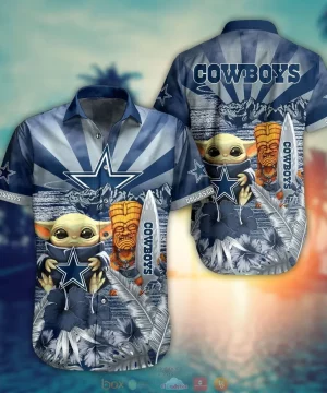Dallas Cowboys Baby Yoda Hawaiian Shirt 1