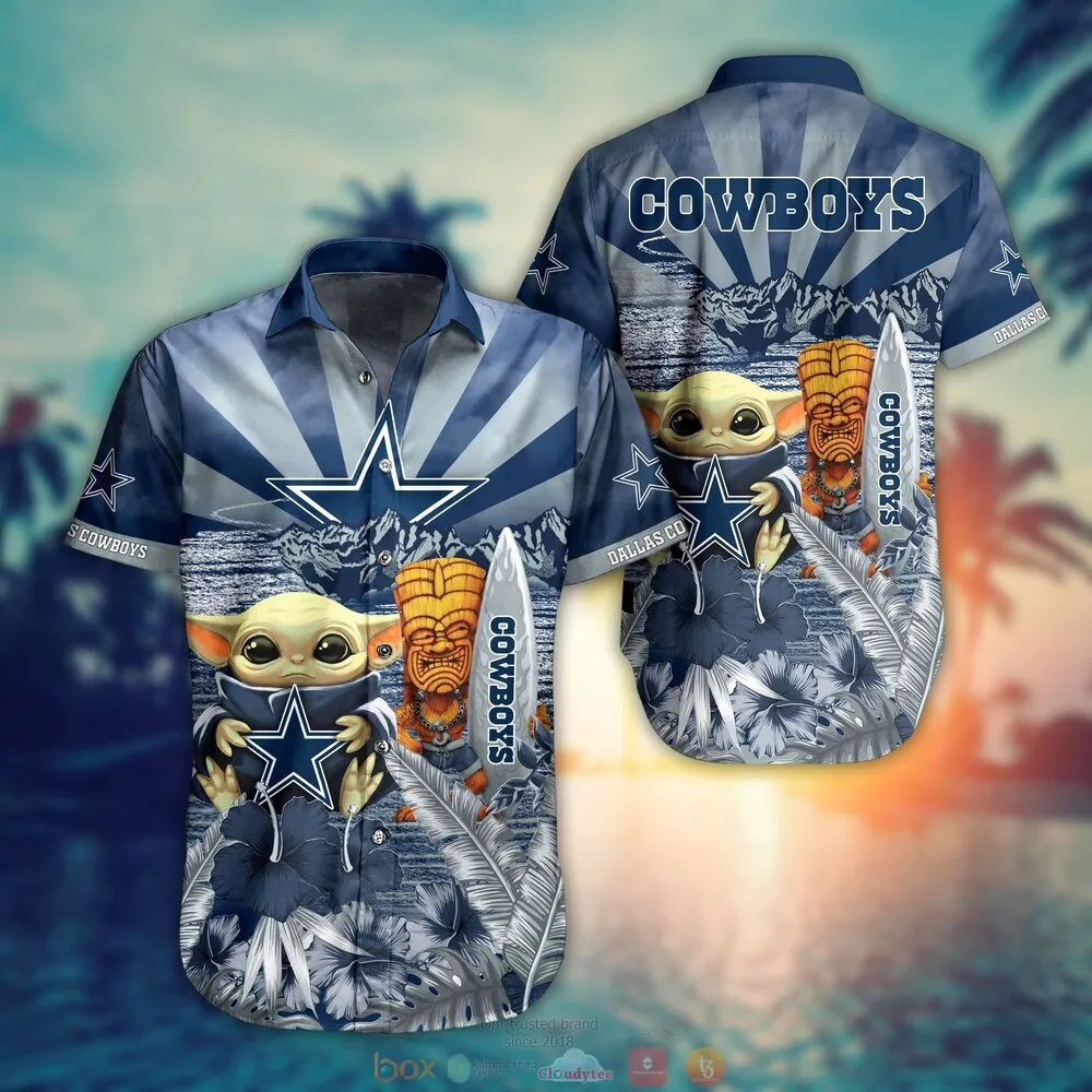 Dallas Cowboys Baby Yoda Hawaiian Shirt