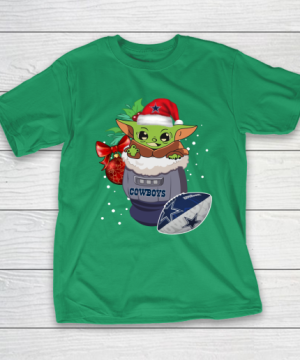 Dallas Cowboys Christmas Baby Yoda Star Wars Funny Happy NFL T Shirt 1