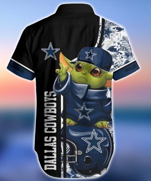 Dallas Cowboys Football NFL Baby Yoda Hawaiian Shirt And Short New Collection Trends Summer Perfect Gift For Fan 4