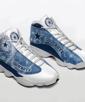Dallas Cowboys Football Skull 3D Jordan 13 Shoes Newcreation Jd13 1