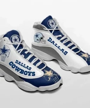 Dallas Cowboys Team Air Jordan 13 Custom Sneakers Football Newcreation Jd13 1