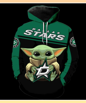 Dallas Cowboys stars baby yoda 3d over print hoodie 6663 2