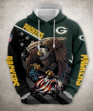 Green Bay Packers Veterans Eagle 3D Hoodie