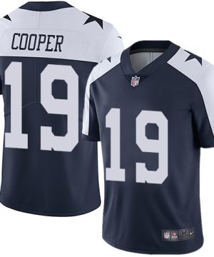 Mens Cowboys Dallas Cowboys 19 Amari Cooper Navy Thanksgiving Vapor Untouchable Limited Stitched NFL Jersey 1 1