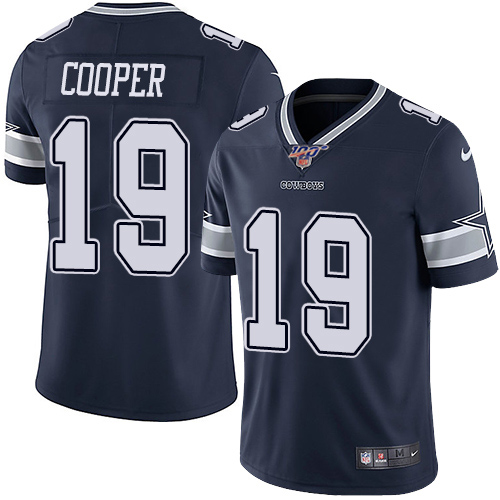 Amari Cooper Navy Vapor Untouchable Limited Stitched NFL Jersey, Dallas Cowboys 100th NFL Limited Jersey