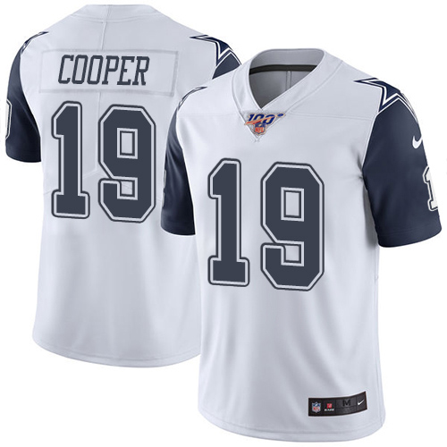 Amari Cooper White Vapor Untouchable Limited Stitched NFL Jersey, Dallas Cowboys 100th NFL Jersey