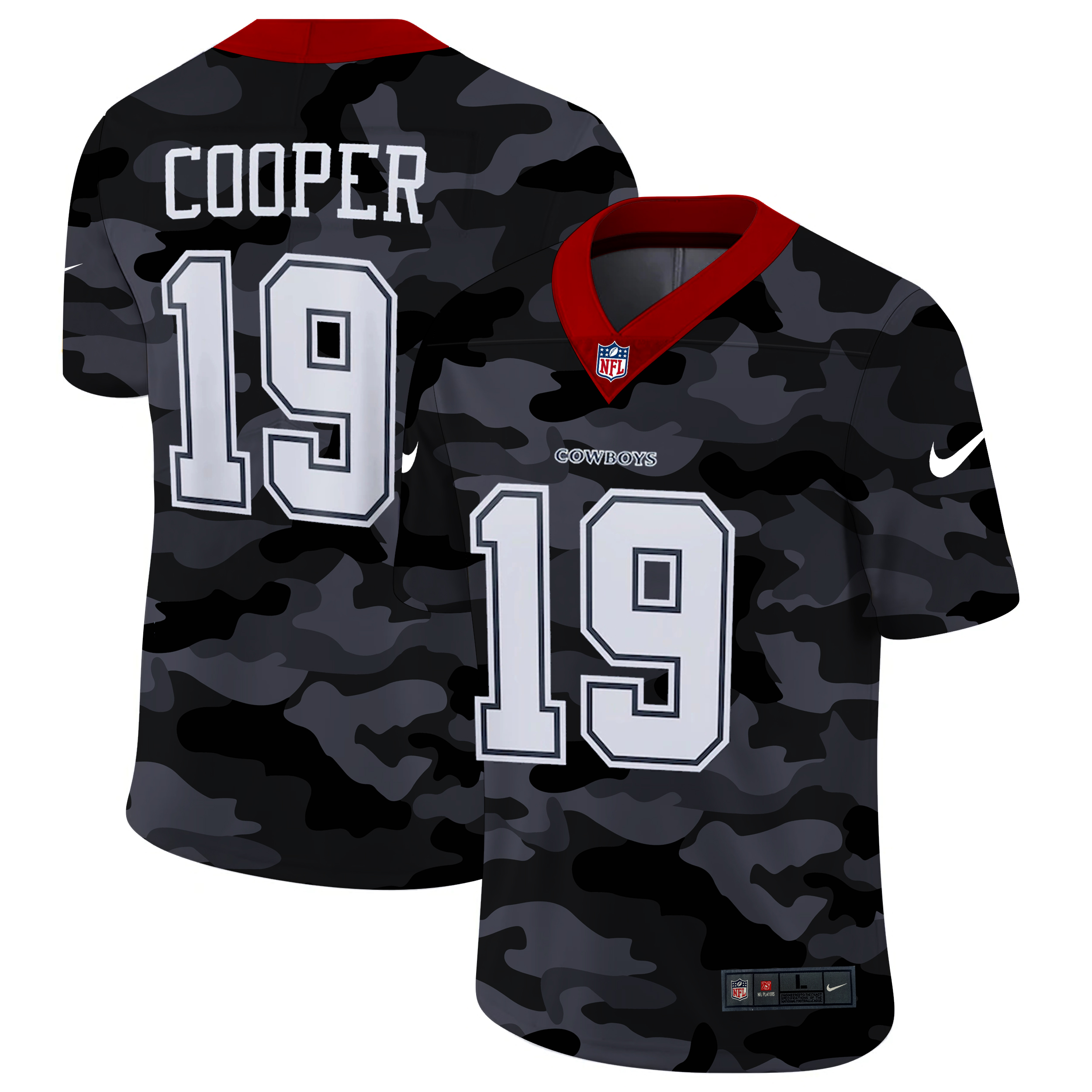 Amari Cooper Camo Stitched Jersey, Men's Dallas Cowboys 19 NFL Limited Jersey