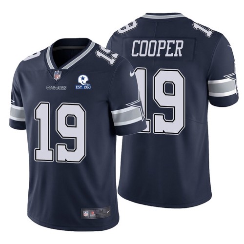 Amari Cooper Jersey, Dallas Cowboys 60th Anniversary Navy Vapor Untouchable Stitched NFL Limited Jersey