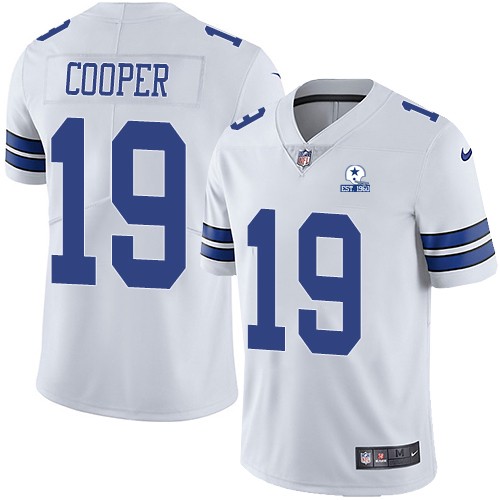 Amari Cooper Jersey, Dallas Cowboys 60th Anniversary White Vapor Untouchable Stitched NFL Limited Jersey
