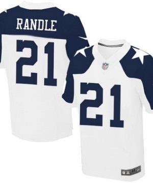 Mens Dallas Cowboys 21 Joseph Randle White Thanksgiving Alternate NFL Nike Elite Jersey 1 1