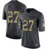 Mens Dallas Cowboys 27 JJ Wilcox Black Anthracite 2016 Salute To Service Stitched NFL Nike Limited Jersey 1 2