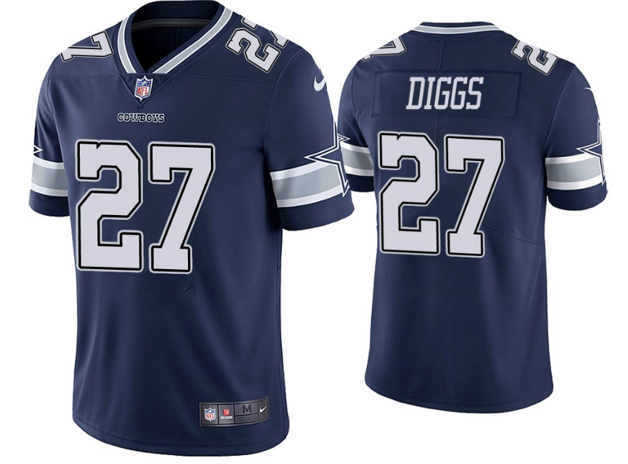 Trevon Diggs Navy Stitched Jersey, Men's Dallas Cowboys 27 NFL Limited Jersey
