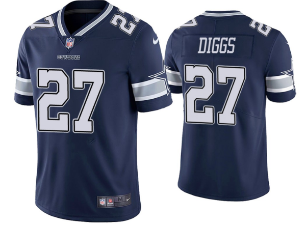 Mens Dallas Cowboys 27 Trevon Diggs Navy Limited Stitched NFL Jersey 1 2