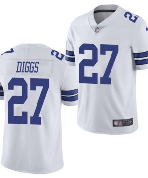 Mens Dallas Cowboys 27 Trevon Diggs White Vapor Limited Stitched NFL Jersey 1 1