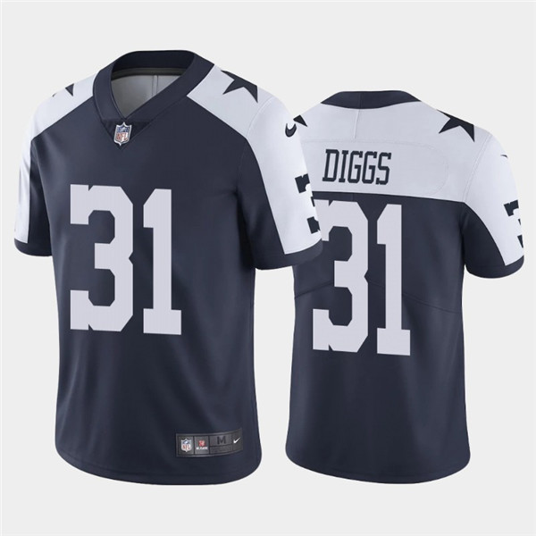 Mens Dallas Cowboys 31 Trevon Diggs 2020 Navy Thanksgiving Limited Stitched NFL Jersey 1 1