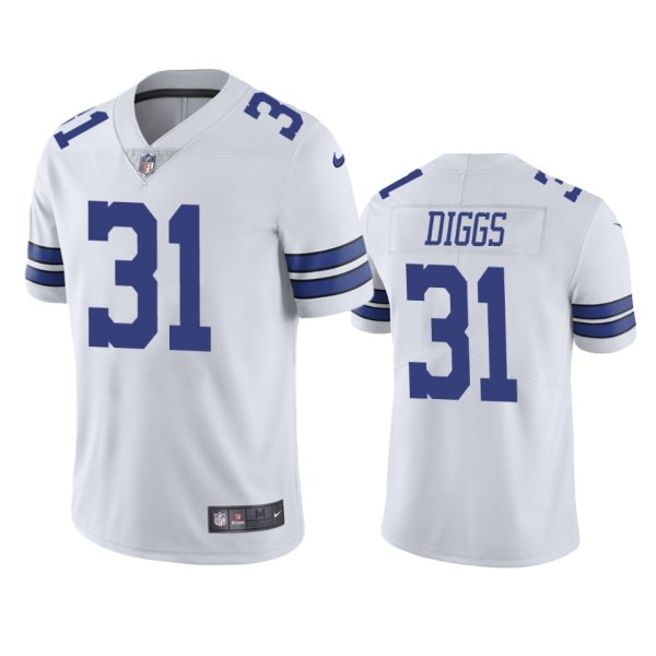 Mens Dallas Cowboys 31 Trevon Diggs White 2020 NFL Draft Vapor Limited Jersey 1 1