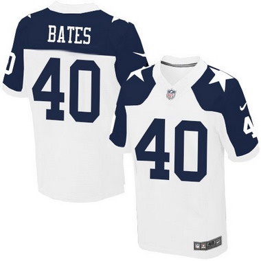 Bill Bates White Thanksgiving Jersey, Men's Dallas Cowboys 40 NFL Limited Jersey