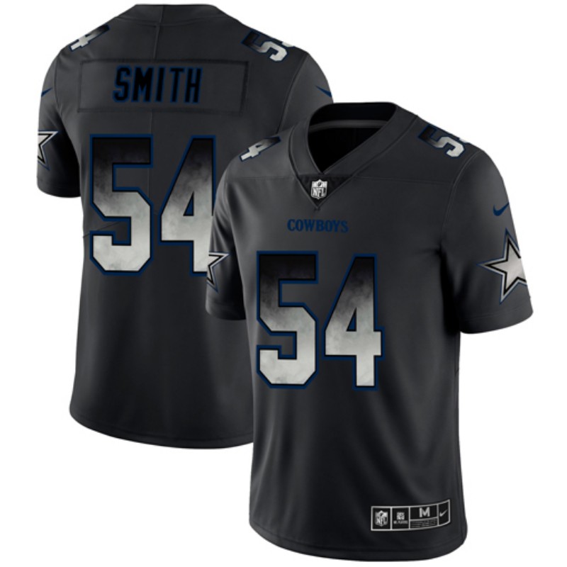 Jaylon Smith Black 2019 Smoke Jersey, Men's Dallas Cowboys 54 NFL Limited Jersey