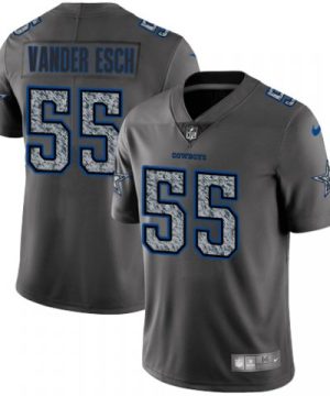Mens Dallas Cowboys 55 Leighton Vander 2019 Gray Fashion Static Limited Stitched NFL Jersey 1 1