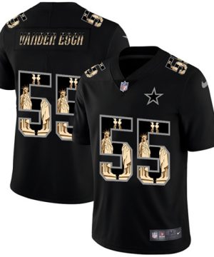 Mens Dallas Cowboys 55 Leighton Vander Esch 2019 Black Statue Of Liberty Limited Stitched NFL Jersey 1 1