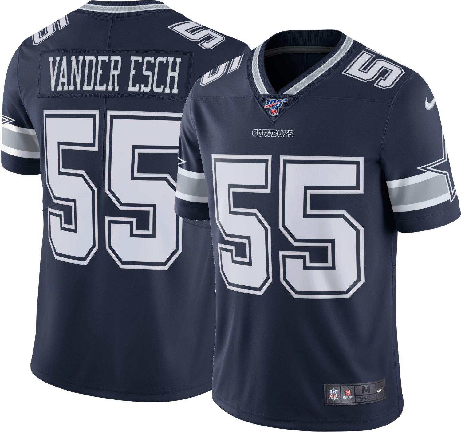 Leighton Vander Esch Dallas Cowboys #55 Navy 100th Season NFL Limited Jerseys