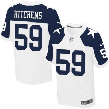 Anthony Hitchens White Thanksgiving Jersey, Men's Dallas Cowboys 59 NFL Limited Jersey
