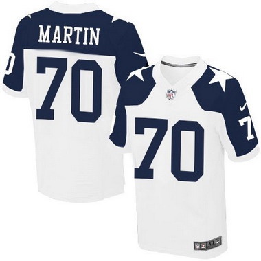 Mens Dallas Cowboys 70 Zack Martin White Thanksgiving Alternate NFL Nike Elite Jersey 1 1