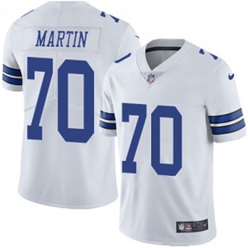 Mens Dallas Cowboys 70 Zack Martin White Vapor Untouchable Limited Stitched NFL Jersey 1 1