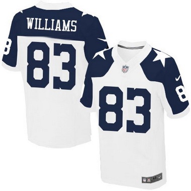 Mens Dallas Cowboys 83 Terrance Williams White Thanksgiving Alternate NFL Nike Elite Jersey 1 1