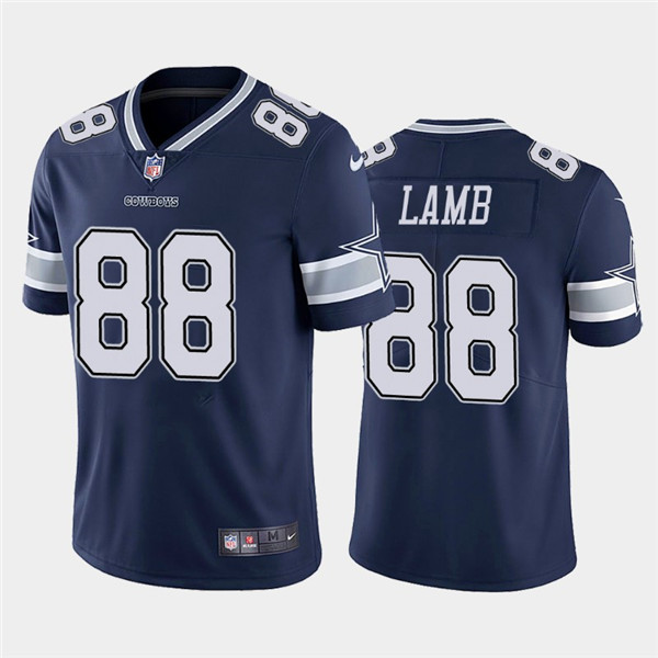 Mens Dallas Cowboys 88 CeeDee Lamb 2020 Navy Vapor Untouchable Limited Stitched NFL Jersey 1 1