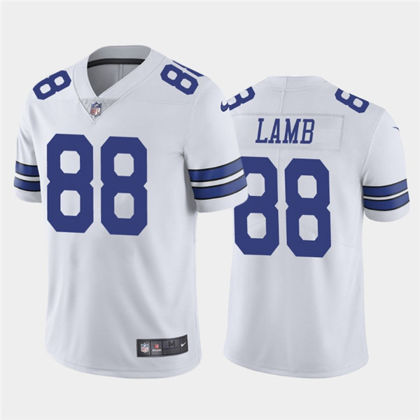 Mens Dallas Cowboys 88 CeeDee Lamb 2020 White Limited Stitched NFL Jersey 1 1