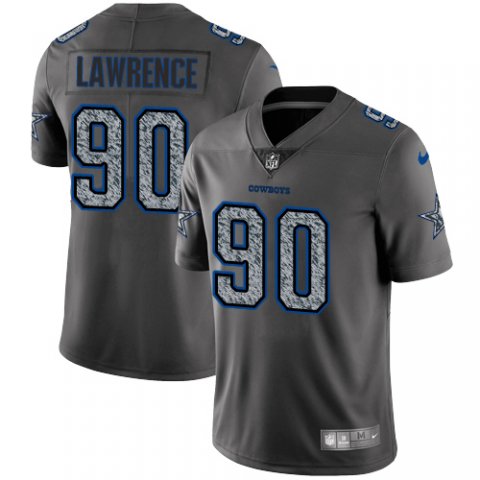 Mens Dallas Cowboys 90 Demarcus Lawrence 2019 Gray Fashion Static Limited Stitched NFL Jersey 1 1