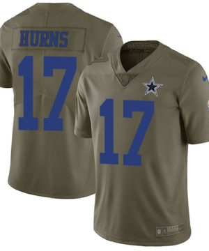 Mens Nike Dallas Cowboys 17 Allen Hurns Olive Stitched NFL Limited 2017 Salute To Service Jersey 1 1