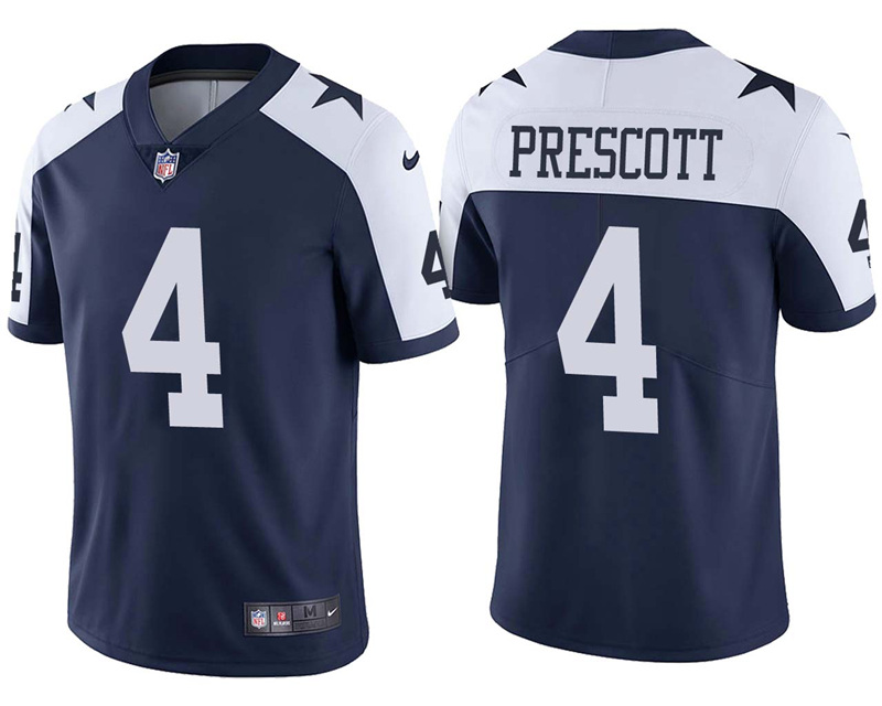 Dak Prescott Dallas Cowboys #4 Navy Blue NFL Limited Jerseys
