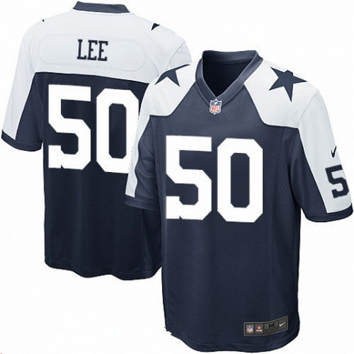Mens Nike Dallas Cowboys 50 Sean Lee Navy Blue Thanksgiving Alternate Stitched NFL Nike Game Jersey 1 1