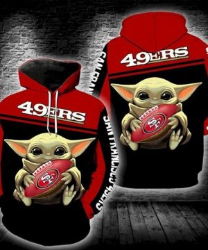 NFL San Francisco 49ers Champions 2019 Baby Yoda Hoodie