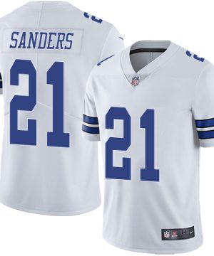 Nike Dallas Cowboys 21 Deion Sanders White Mens Stitched NFL Vapor Untouchable Limited Jersey 1 1