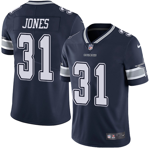Nike Dallas Cowboys 31 Byron Jones Navy Blue Team Color Mens Stitched NFL Vapor Untouchable Limited Jersey 1 1