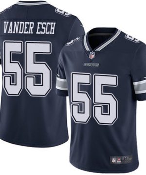 Nike Dallas Cowboys 55 Leighton Vander Esch Navy Blue Team Color Mens Stitched NFL Vapor Untouchable Limited Jersey 1 1