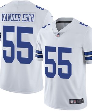 Nike Dallas Cowboys 55 Leighton Vander Esch White Mens Stitched NFL Vapor Untouchable Limited Jersey 1 1