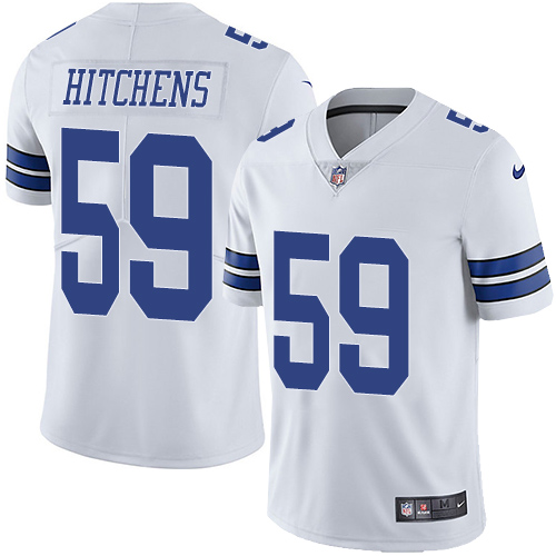 Nike Dallas Cowboys 59 Anthony Hitchens White Mens Stitched NFL Vapor Untouchable Limited Jersey 1 1