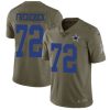 Nike Dallas Cowboys 72 Travis Frederick Olive Mens Stitched NFL Limited 2017 Salute To Service Jersey 1 1