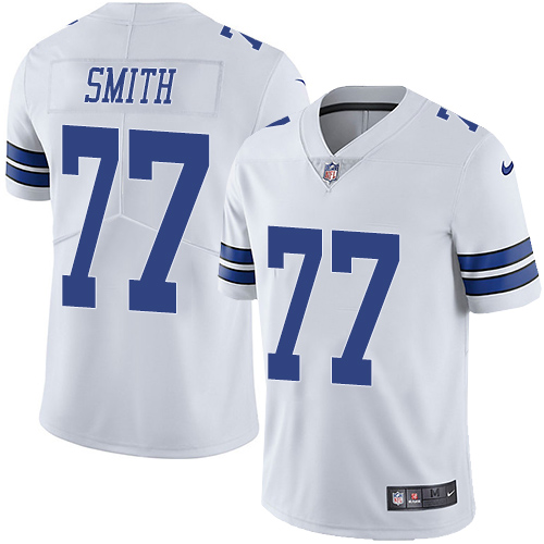 Tyron Smith White Stitched Jersey, Men's Dallas Cowboys 77 NFL Limited Jersey