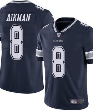 Nike Dallas Cowboys 8 Troy Aikman Navy Blue Team Color Mens Stitched NFL Vapor Untouchable Limited Jersey 1 1