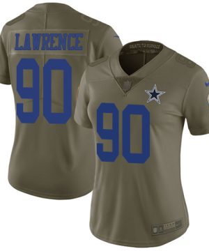 Nike Dallas Cowboys 90 Demarcus Lawrence Limited Olive 2017 Salute to Service NFL Jersey 1 1