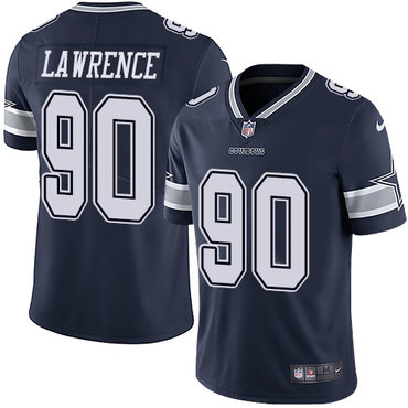 Nike Dallas Cowboys 90 Demarcus Lawrence Navy Blue Team Color Mens Stitched NFL Vapor Untouchable Limited Jersey 1 1