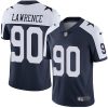 Nike Dallas Cowboys 90 Demarcus Lawrence Navy Blue Thanksgiving Mens Stitched NFL Vapor Untouchable Limited Throwback Jersey 1 1